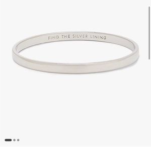 Kate spade Silver Lining Idiom Bangle- gifted, never worn but no tags/box